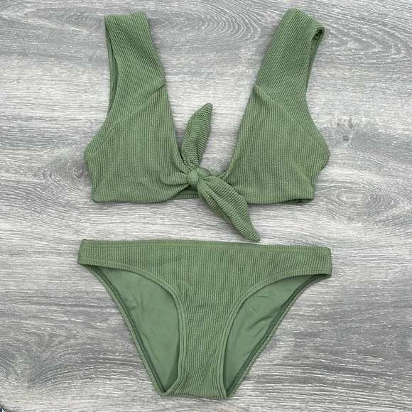 Rip Curl Solid Bikini, Green - Picture 2 of 14